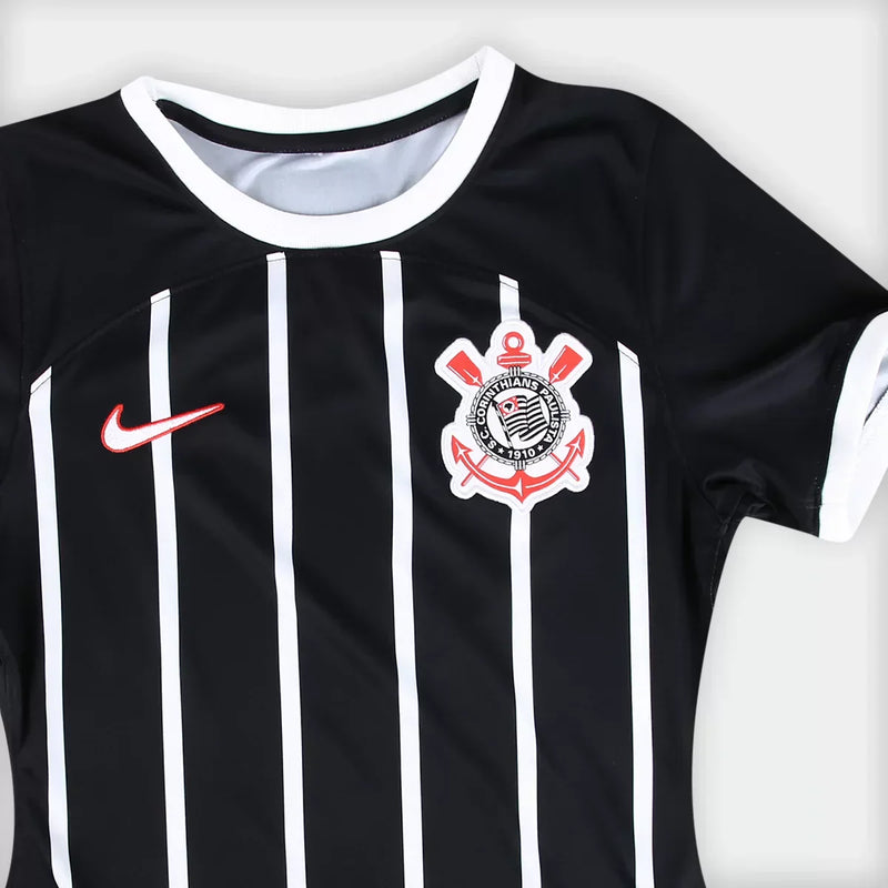 Camisa Feminina do Corinthians TORCEDOR  II 2023/24 + PERSONALIZAÇÃO GRÁTIS