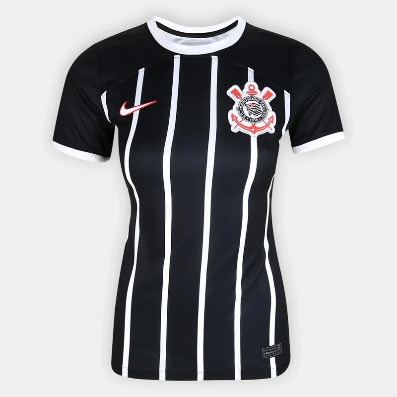 Camisa Feminina do Corinthians TORCEDOR  II 2023/24 + PERSONALIZAÇÃO GRÁTIS