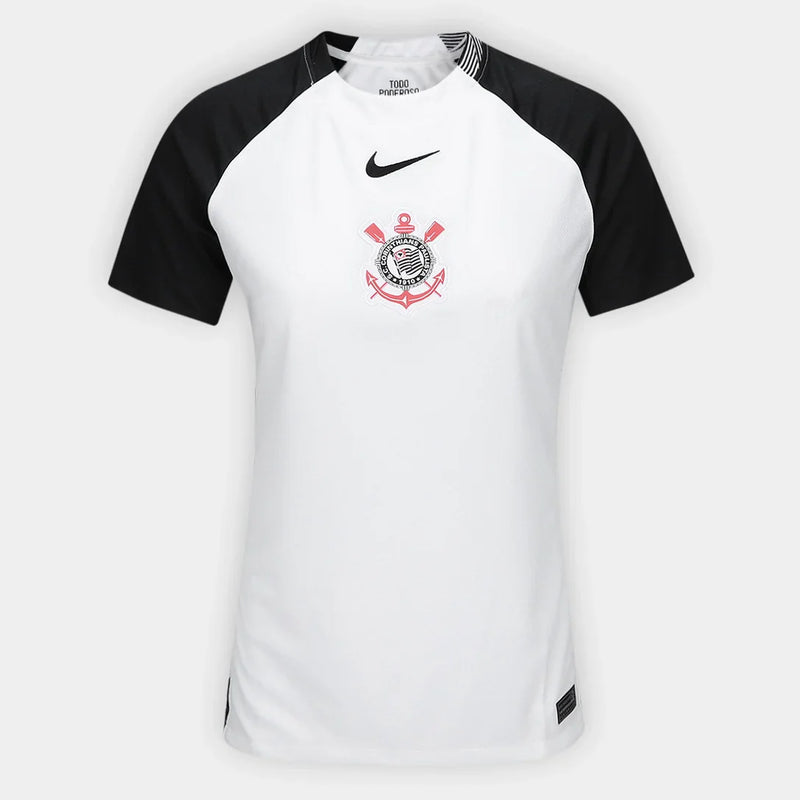 Camisa Feminina do Corinthians TORCEDOR I 2025/26 + PERSONALIZAÇÃO GRÁTIS
